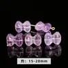 Cuentas Sueltas de Amatista Lavanda Natural en Forma de Corazón, Cuentas Espaciadoras de Corazón Transparente Color Melocotón Morado Claro, Accesorios para Manualidades con Cuentas Hechos a Mano, Venta al por Mayor desde el Fabricante