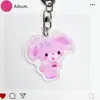 Llavero de Acrílico de Conejo de Dibujos Animados Sanrio Anime Decoración Linda para Mochila Colgante para Mochila de Mejor Amigo Adorno