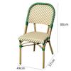 Mesa y Silla de Exterior Patio Jardín Casa de Familia Exterior Impermeable Protector Solar Combinación de Ocio Retro Café Internet Celebrando Silla de Ratán