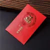 Sobre Rojo del Año del Caballo, Buena Suerte y Fortuna, Estilo Chino Dorado Brillante Perlado Estampado en Caliente Bolsa de Sobre Rojo, Bolsa de Suerte para el Festival de Primavera