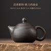 Tetera de cerámica morada Qingxi, estilo chino, tetera Xishi, hecha a mano con patrón de cuchillo saltador, tetera de cerámica para beber, tetera artesanal con filtro tallado a mano