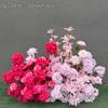 Orden de boda banquete de bodas flor artificial rosa roja floral decoración de boda tarjeta de bienvenida tablero KT flor falsa de boda flor de seda flor decorativa