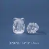 Cristal Blanco Piezoeléctrico Talla León Despertando Zorro de Nueve Colas Accesorios Oso Pixiu Pulsera Exquisita Hecha a Mano DIY Joyería al por Mayor