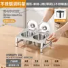 Caja de condimentos de acero inoxidable con compartimentos para condimentos, mermelada e ingredientes en polvo para hielo, adecuada para puestos