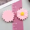 Acessórios de Joia Flor Margarida Pequena em Resina Feitos à Mão DIY Pingentes Colares Brincos Chaveiros Acessórios Pingentes de 8 Cores