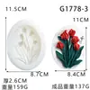 Molde de Gesso DIY Tulipa, Urso Florido Buquê de Rosas Ornamento de Gesso Molde de Silicone, Decoração para Saída de Ar do Carro