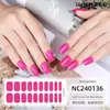 Zhengxiang pegatinas de gel para uñas color liso transfronterizas personalizadas Amazon pegatinas de uñas blanco perlado pegatinas de uñas semi-curado UV