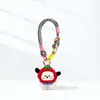 Adorable Muñeco de Peluche Cachorro Cabeza de Tomate en Forma de Corazón Llavero Colgante para Bolso Decoración de Mochila Cadena de Llavero Lanyard