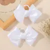 Elásticos de cabelo com laço grande de cetim transfronteiriços, suaves para o cabelo, elásticos de cabelo para crianças, acessórios de cabelo para apresentações de palco de meninas 5696