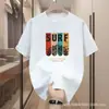 Camiseta de Manga Corta para Hombre Verano 2025 Transfronteriza, Cuello Redondo, Holgada, Casual, Transpirable, Moderna, Versátil, Top de Moda Estampado