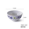 Cuenco de arroz de melamina, vajilla comercial de imitación de porcelana, tazón redondo de plástico para gachas de arroz, tazón para sopa, olla caliente, tazón para salsas de restaurante, tazón especial para restaurantes.