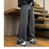 Pantalones deportivos de sudor versátiles de moda para hombre 2026, pantalones de pierna ancha lavados de estilo retro americano para verano, pantalones casuales holgados para jóvenes