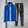 Novo cardigã de outono e inverno de 2022, principal lançamento, conjunto esportivo casual masculino, suéter de gola redonda de duas peças, conjunto de duas peças para jovens