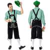 Pinse Amazon Ropa Tradicional Alemana para Hombre Oktoberfest Camisa a Cuadros Tirantes Bordados con Capucha Set