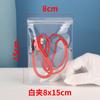 Soporte Envío Directo Bolsa Ziplock de PVC Transparente Engrosado Joyería Aretes Boca Plana Embalaje Almacenamiento Sellado Bolsa de Joyería