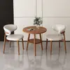 Juego de mesa y sillas estilo nórdico, lujo ligero y simple, adecuado para conversaciones en el balcón, mesa de comedor para té con leche en apartamentos pequeños, mesa de ocio para uso doméstico