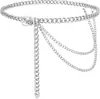 Cadena de cintura versátil de una sola capa con cadena cruzada, reductor de cintura, cadena para la cintura, en stock, moderna, europea y americana, venta al por mayor, cadena corporal, joyería vintage para mujer, dorado