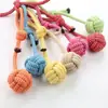 Juguete de Cuerda para Cachorro de Mascota Resistente a Mordidas Cachorro Golden Retriever Molienda y Limpieza de Dientes Juguete Educativo de Entrenamiento Interactivo Pelota Suministros
