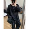 Camiseta de Manga Larga Fresca de Verano t Suave Transpirable Tencel para Mujer Look Holgado Adelgazante Suéter Fresco Top Protector Solar