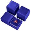Oferta Especial Caja Cuadrada Grande de Terciopelo para Anillo con Tapa, Joyero, Caja para Anillo y Aretes, Caja de Regalo para Propuesta, Se Puede Imprimir con Logo