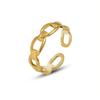 Anillo Hueco Estilo Francés Marca Anillo de Cola Versátil Anillo Abierto Ajustable A199 Cadena Romántica