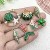 Serie Verde Kit de Materiales para Colgantes de Aleación Esmaltada de Conchas Marinas, Caracolas y Estrellas de Mar DIY Accesorios para Pendientes