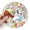 50 adesivos criativos de animais de desenho animado para mala personalizados tendência papel revestido laptop carro decoração de comércio exterior