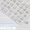 Joyería para Uñas Luz de Luna Azul Joyería de Diamantes Fondo Puntiagudo Multifacetado Corazón Torcido Diamante Accesorios para Uñas Corazón Mariposa Cristal Diamante con Forma Especial