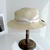 Sombrero Plano Estilo Chino Tinta Lavada Puntos para Mujer, Sombrero de Paja Protección Solar Verano, Sombrero de Sol Elegante Francés, Sombrero de Playa, Moderno