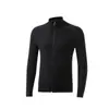 Chaqueta Deportiva para Hombre Otoño e Invierno Forrada de Polar Cálida Cuello Alto Chaqueta Ropa para Correr Entrenamiento al Aire Libre Ropa de Fitness Lana Merino