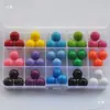 4-25mm Color Caramelo Acrílico Sólido No Poroso Plástico Cuentas Ligeras Material Hecho a Mano DIY Cuentas Sueltas Decorativas