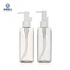 Botella de Aceite Desmaquillante de 120 ml Hecha a Medida de Fábrica Tipo Prensa de PET Botella de Empaque Cosmético de Hombro Plano para Limpiador Facial y Loción