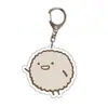 Llavero biológico de esquina alrededor del punto para colgar el colgante secundario fabricantes directamente para animación acrílica
