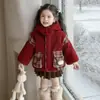 Chaqueta de Polar para Niñas 2025 Otoño e Invierno Nuevo Estilo Estilo Bebé Niños Grueso Polar Invierno Suéter