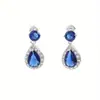 Brincos transfronteiriços, estilo retrô francês, brincos dourados em formato de gota com zircônia cúbica e pequenos detalhes em diamante, exalando um charme elegante e refinado; personalização disponível