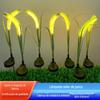 Luz Solar de Cana LED Impermeável para Jardim Comunitário Gramado Luz de Grama Raposa Luz Solar com Controle de Luz
