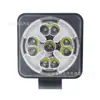 Luz de Trabajo LED para Coche Nueva Mini Redonda Cuadrada 63W Luz Auxiliar de Dos Colores Luz de Inspección con Parpadeo