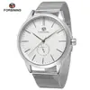 Forsining Movimiento Mecánico Automático Moda Masculina Casual Simple Correa de Malla Tejida Reloj Mecánico Venta al por Mayor Otro