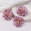 Flor Artificial Dalia DIY Cabeza de Flor de Seda Tocado Pinza para el Cabello Hanfu Accesorios para el Cabello con Flores Pinza Antigua para el Cabello Pinza Lateral de Flor Accesorios