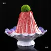 Molde de Hielo para Mariscos Acero Inoxidable Carámbano Plato de Salmón Decoración Forma de J Forma de Corazón Molde para Plato de Sashimi