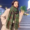 Bufanda de Regalo de Navidad Nueva para Mujer, Chal Versátil Estilo Coreano y Japonés, Bufanda de Pareja para Hombre, Bufanda Cálida de Punto Acrílico para Otoño e Invierno