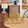 Venta al por mayor de fábrica Latón Diamante Qilin Calabaza Exquisito Fuego Qilin Hogar Empresa Artesanías Adornos Adornos