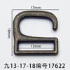 Diâmetro interno 13 mm Gancho de nove caracteres Fivela de 5 caracteres Tinta Outras cores Fivela de metal de três engrenagens Sandálias femininas Fivela de caracteres japoneses Fivela de couro