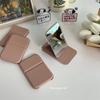 Espejo plegable, espejo de maquillaje portátil, espejo de mano, espejo pequeño para tocador, espejo portátil para dormitorio de estudiantes, escritorio.