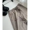 ¡Muy recomendable! ¡Una compra obligada! Pantalones de punto de pierna ancha adelgazantes de cintura alta para mujer, cálidos y adecuados para otoño e invierno, se pueden usar como prenda exterior o como capa base
