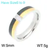 Anillo de Luz Redondo Doble Diamante Patchwork Tricolor Retro Francés Lujo Moderno Regalo Grabable Acero Inoxidable Anillo para Mujer
