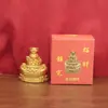 Doze Ornamentos Giratórios de Yuanbao do Zodíaco, Artesanato Atrator de Fortuna, Presentes de Inauguração para Escritório em Casa Atacado
