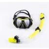 Máscara de Mergulho para Adultos Transfronteiriça com Snorkel Totalmente Seco, Máscara de Mergulho Anti-Embaçante de Alta Definição com Armação Grande Conjunto de Duas Peças Venda por Atacado