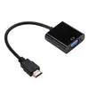 Adaptador HD a VGA 1080P HD a VGA con Audio Fuente de Alimentación Cable Adaptador HD