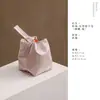 Bolsa de almacenamiento para juego de té de tela estilo chino con asa única, bolsa de accesorios para té estilo vintage para uso doméstico, bolsa de viaje portátil para preparación rápida de té